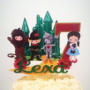 Wizard of Oz Cake Topper, Wizard of Oz Party Supplies, Wizard of Oz Birthday Decorations image 1