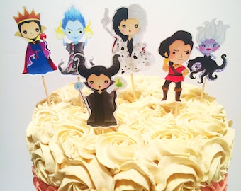 Villain Inspired Cupcake Toppers