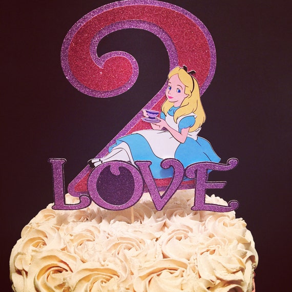 Alice In Wonderland Cake Topper Etsy