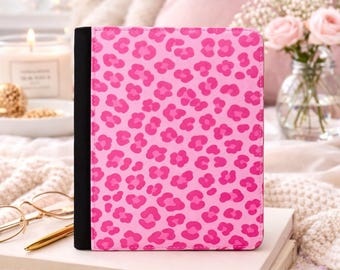 Hot Pink Leopard Kindle Case, Cute Kindle Cover, Aesthetic, Girly Leopard Print, Kindle Paperwhite Case, Trendy Pink Case