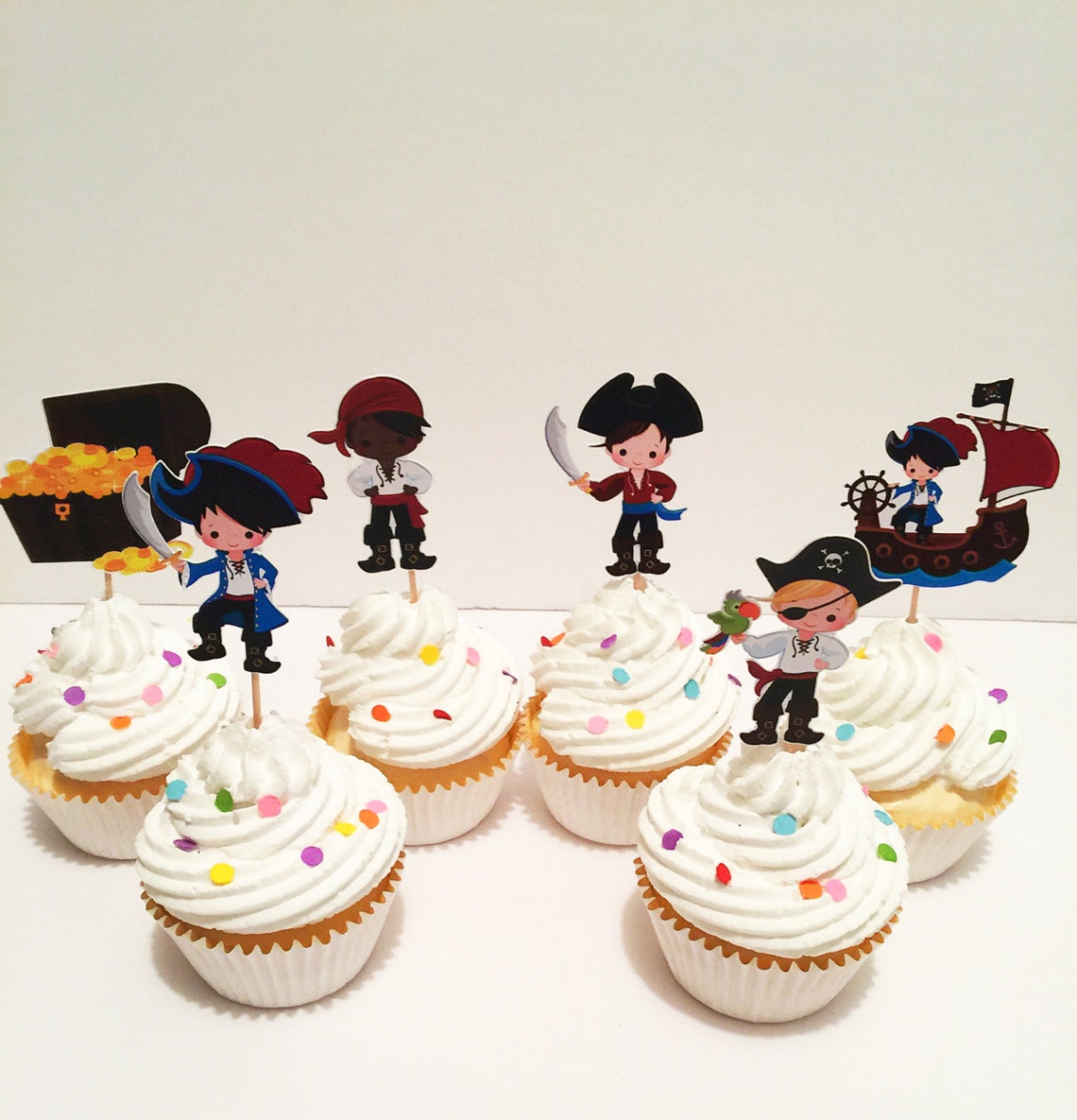 Pirate Cupcake Toppers Etsy