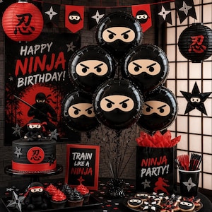Ninja Balloon Stickers