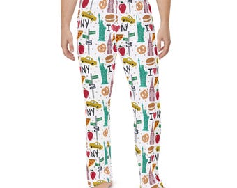 Men's NYC Pajama Pants, Polyester Loungewear