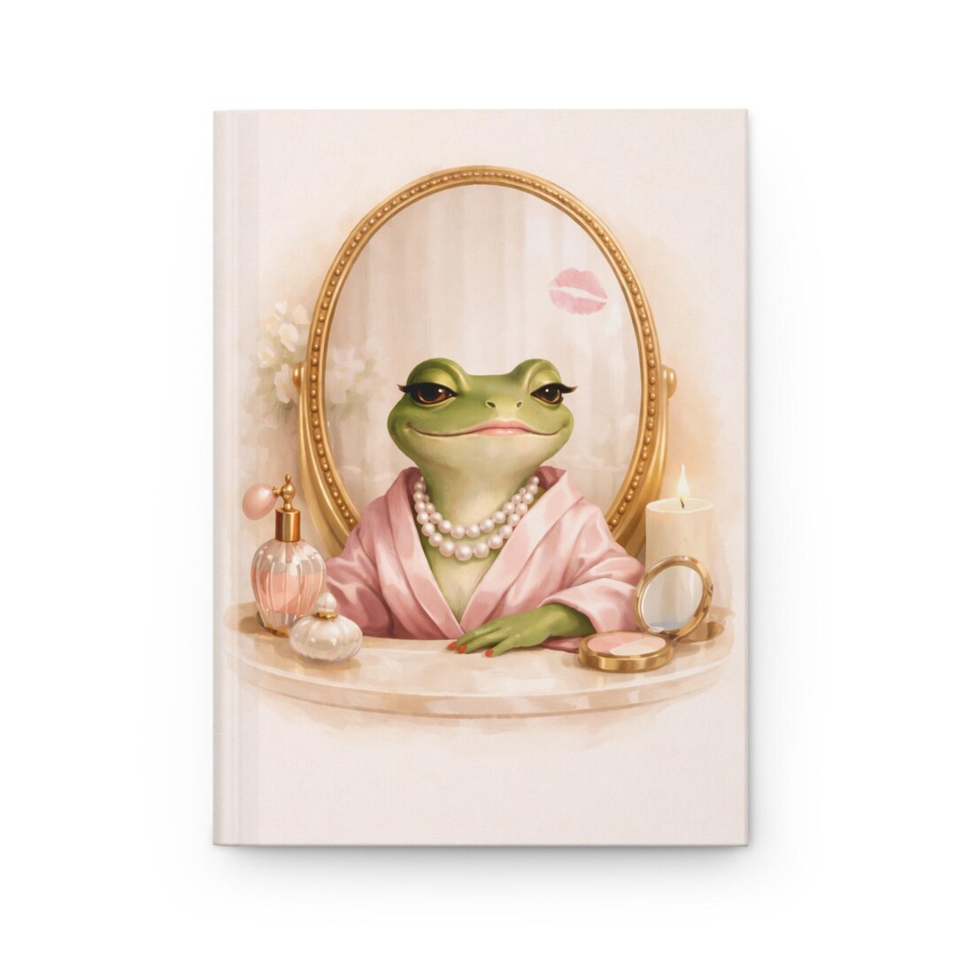 Glam Frog Journal Luxury Spa Frog Hardcover Notebook Chic Self Care ...