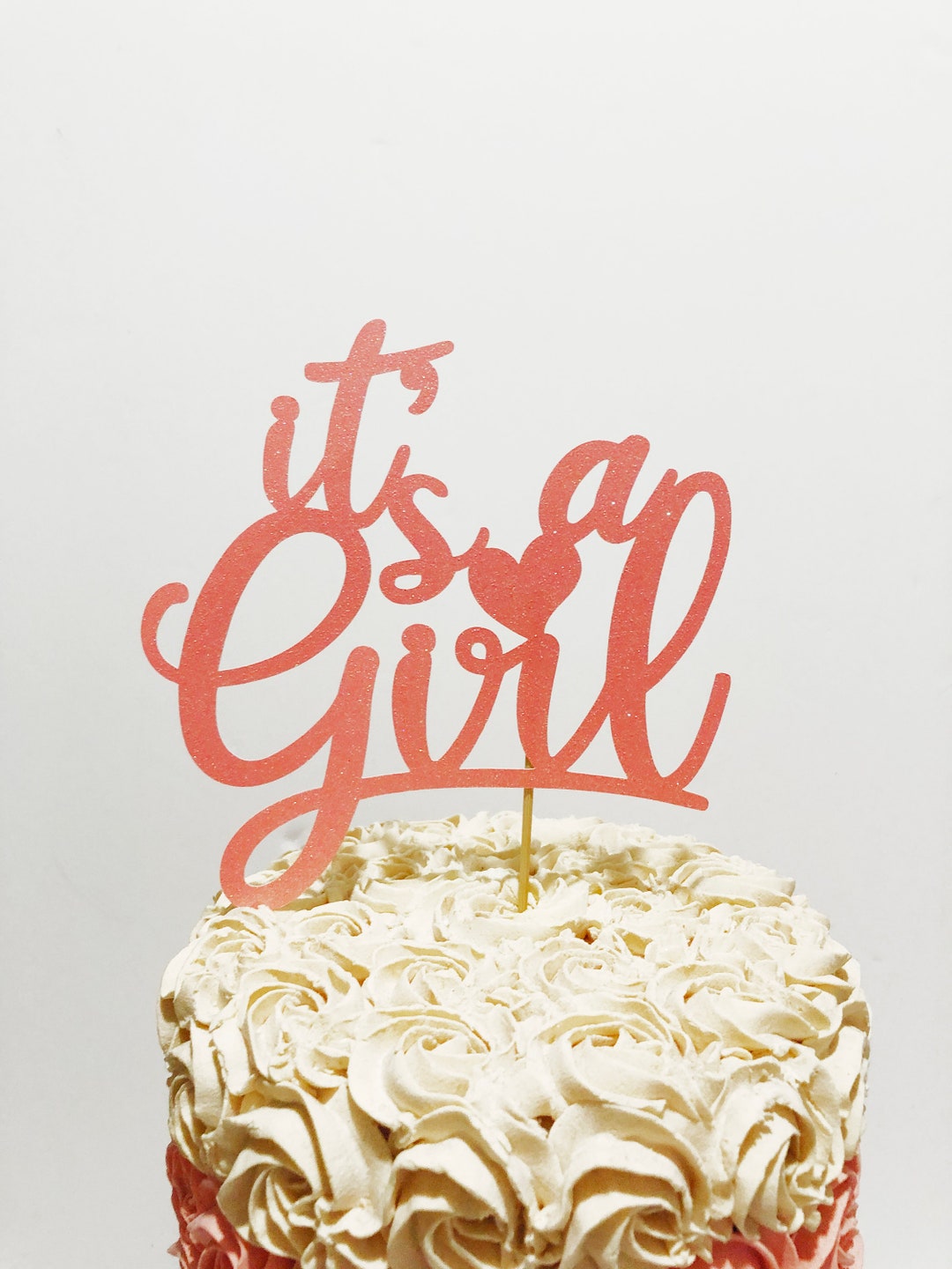 It’s A Girl Cake Topper, It’s A Girl Party Supplies - Etsy