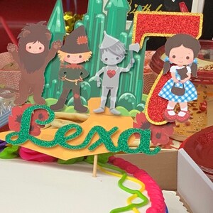Wizard of Oz Cake Topper, Wizard of Oz Party Supplies, Wizard of Oz Birthday Decorations image 5