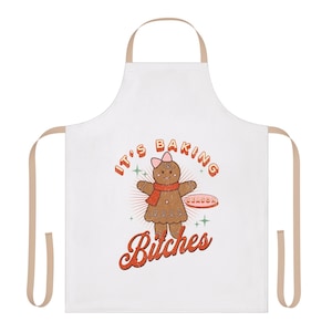 Tablier de Noël drôle, son tablier de saison de pâtisserie