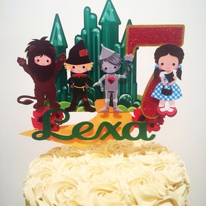 Wizard of Oz Cake Topper, Wizard of Oz Party Supplies, Wizard of Oz Birthday Decorations image 2