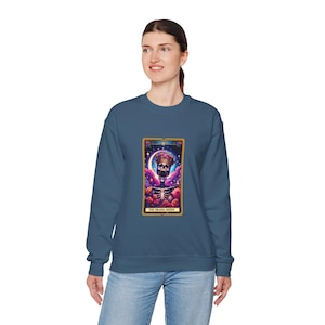 Sudadera con la carta del tarot, la reina del drama, regalo divertido, camiseta divertida, ropa alternativa, top acogedor