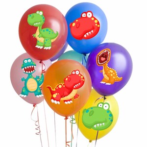 Dinosaur Balloon Stickers, Dinosaur Party Supplies
