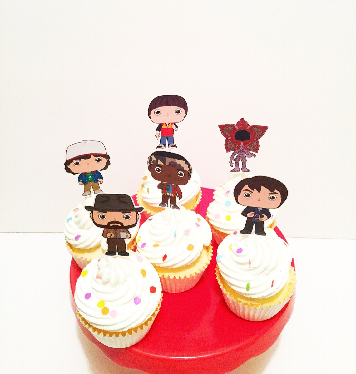 Stranger Things Inspired Cupcake Toppers Stranger Things | Etsy