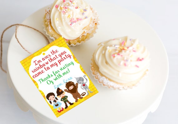 Wizard Of Oz Inspired Party Favor Tags Loot Bag Tags Thank Etsy