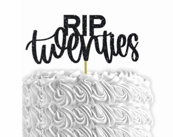 RIP Twenties Cake Topper, RIP 20s Cake Topper, 30th Birthday Cake Topper