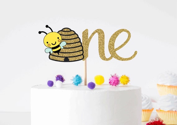 First Bee Day 1st Birthday Decorations Cake Smash Balloon 