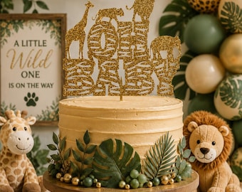 Oh Baby Cake Topper, Jungle Themed Baby Shower, Animal Themed Baby Shower, Safari Themed Baby Shower