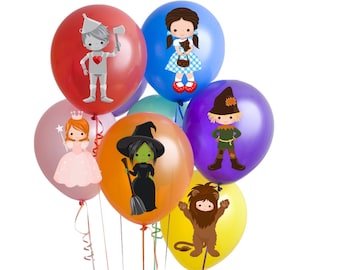 Wizard Of Oz Inspired Balloon Stickers, Wizard Of Oz Party Supplies