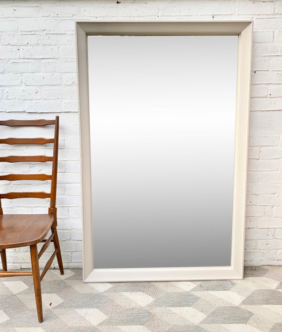 Large Vintage Mirror Wood Frame D82 Large Vintage Mirror Wood Frame D82