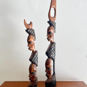 African Carved Wooden Figures