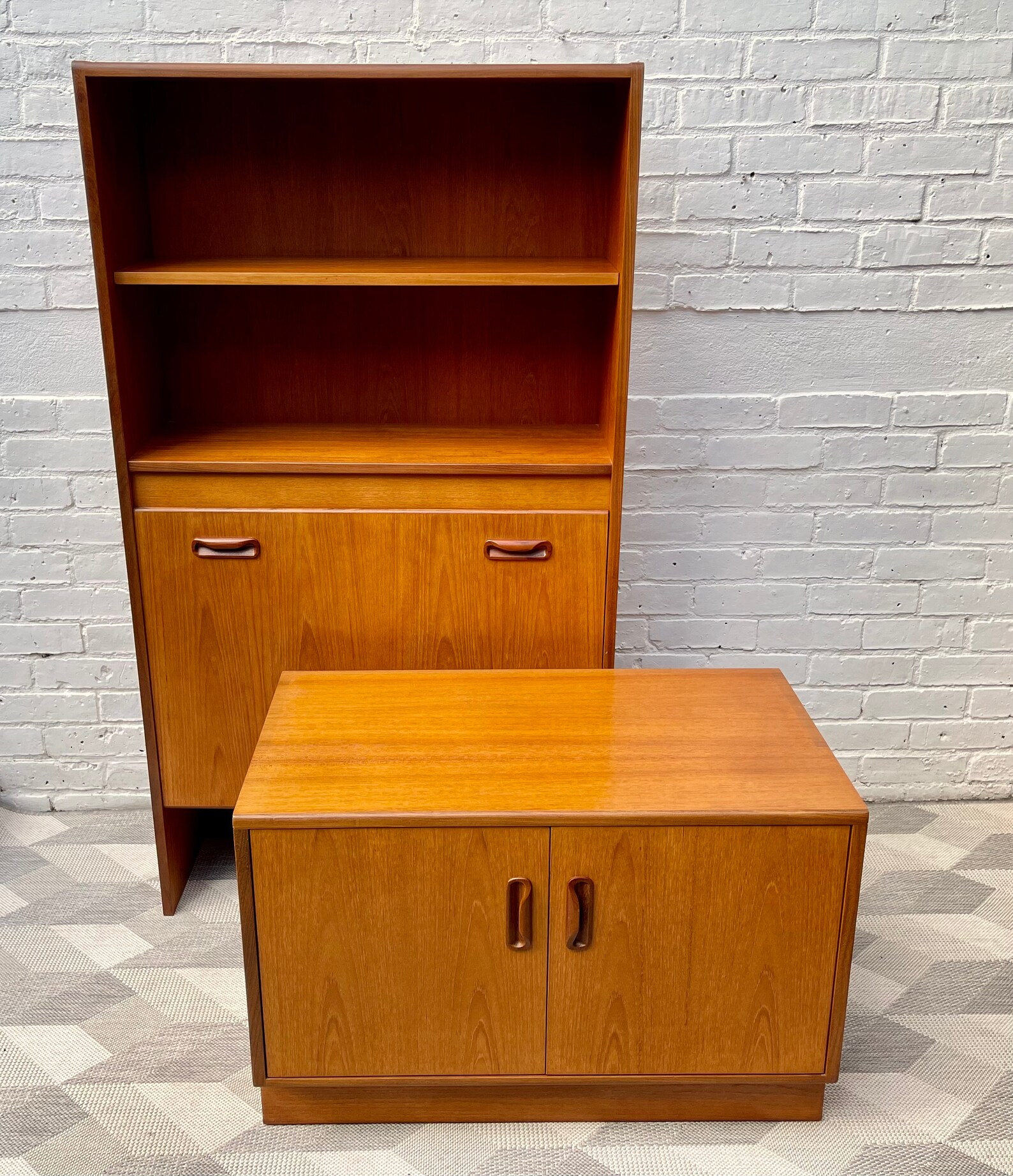 Vintage Teak G Plan Drinks Wall Unit Etsy