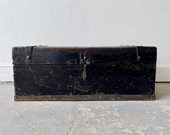 Vintage houten gereedschapskist