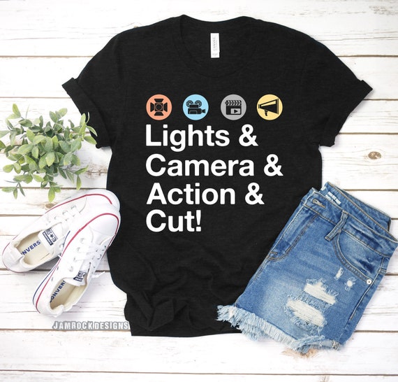 Film Student Gift Lights Camera Action Cut Funny Movie Etsy