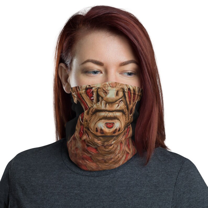 Nightmare Zombie Skin Face Mask Burnt Horror Movie Gaiter Etsy