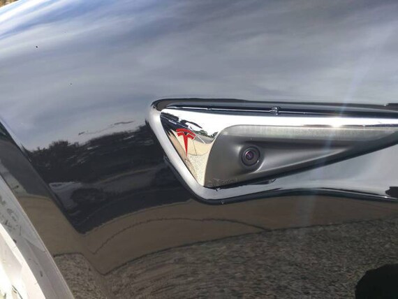 Tesla Model X Turn Signal T Decal For Autopilot 2 Hardware