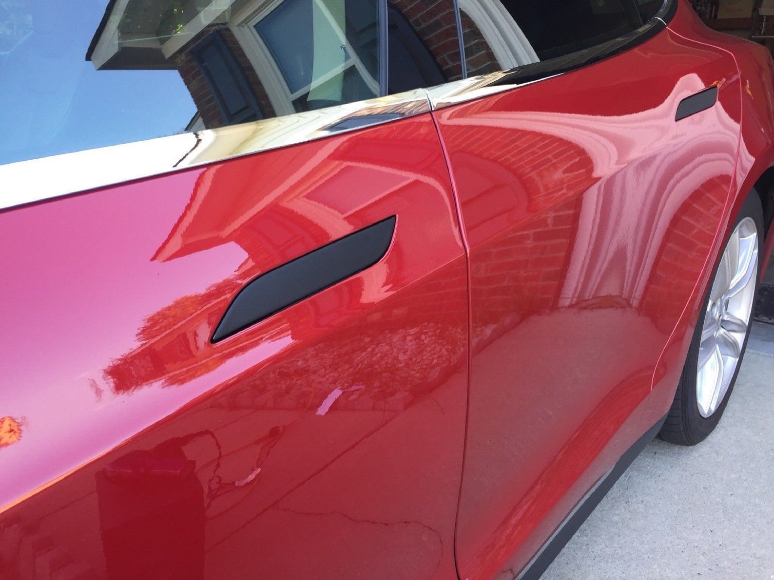 Tesla Model S Door Handle Cover Decals with Heat Protection Etsy