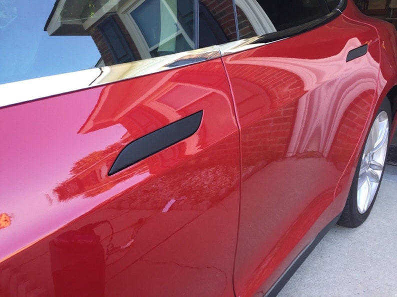 Tesla Model S Door Handle Cover Decals with Heat Protection Etsy