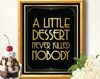 Great Gatsby Decorations, dessert table, dessert table sign, dessert sign, art deco dessert table sign, gatsby dessert table sign, dessert