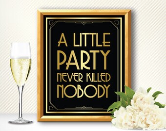 Printable Roaring 20s Party Decor Paper Home Decor Diy Party Etsy