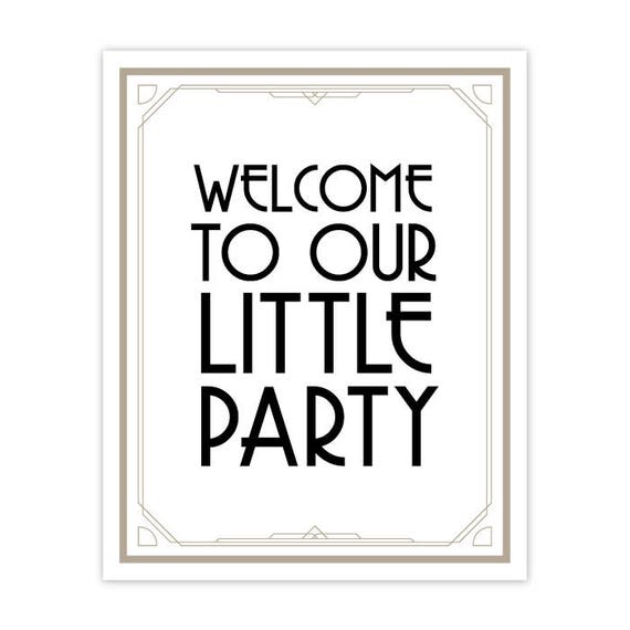 Welcome Sign Welcome To Our Party Welcome Wedding Sign Etsy