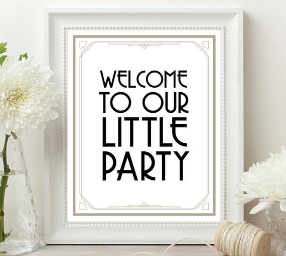 Welcome Sign Welcome To Our Party Welcome Wedding Sign Etsy