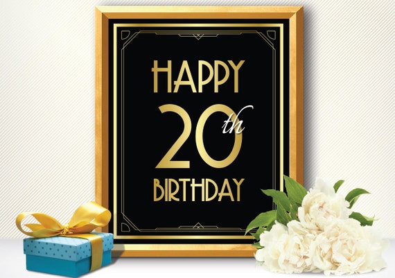 20th Birthday, 20th Birthday Gifts For Women, 20th Birthday Decorations