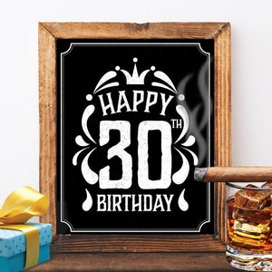 Gelukkige 30e verjaardag versiering 30e verjaardag 30e verjaardag kaart vintage verjaardag krijtbord verjaardag jack daniels cheers to 30 years
