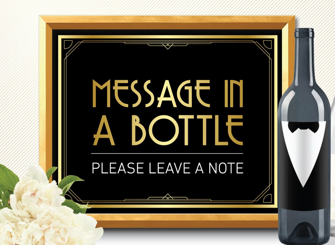 MESSAGE IN A BOTTLE, Message in a Bottle Sign, Message in a Bottle ...