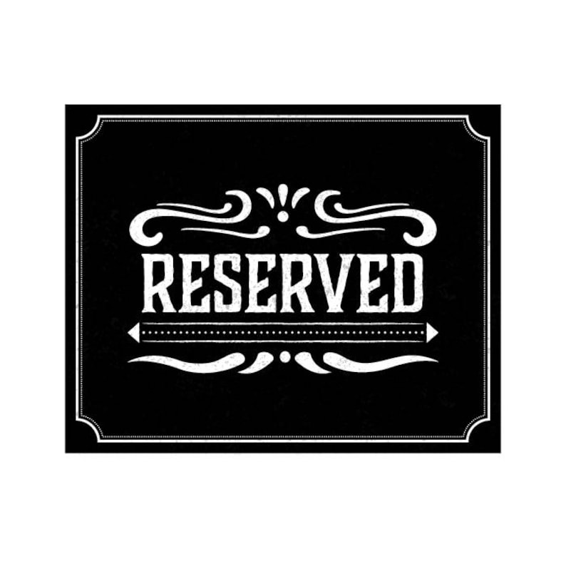 Lista 105+ Foto Plantillas De Reservado Letrero Reservado Para Imprimir