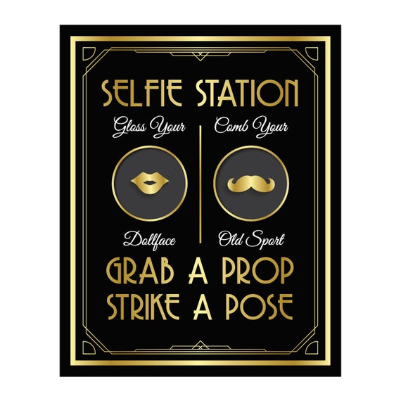 Great Gatsby decorations photobooth Grab a prop and strike a pose sign  great gatsby party decor photobooth sign gatsby party decorations