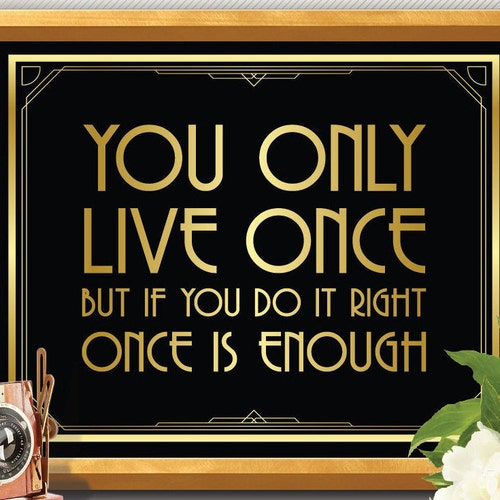 Great Gatsby Decorations Art Deco Poster Great Gatsby Art Etsy