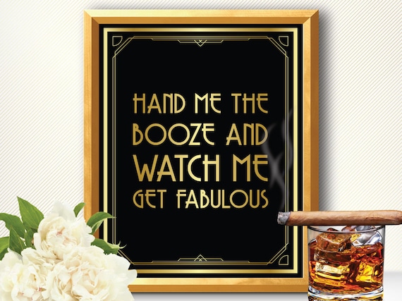 Great Gatsby Party Decorations Art Deco Great Gatsby Etsy
