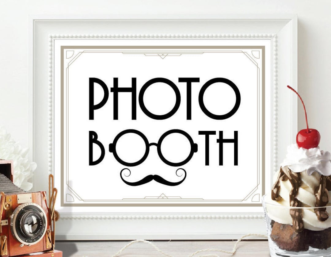 SELFIE STATION Sign, Art Deco Selfie Station Sign, Great Gatsby Selfie ...