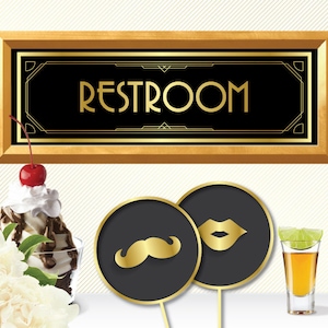 Restroom sign wc sign toilet sign restroom signs restroom door sign wc signs toilet signs gold toilet sign toilet door sign wedding toilet