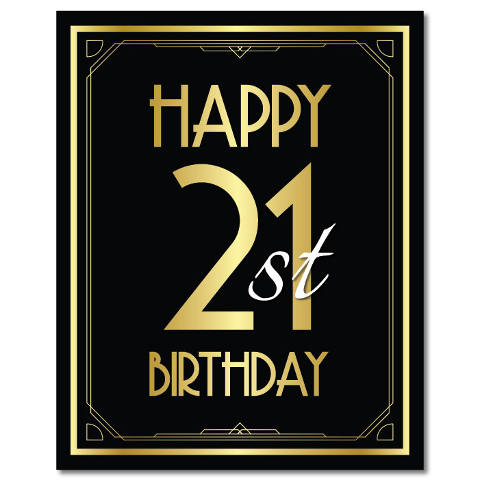 リリパットレーン　HAPPY 21st BIRTHDAY Happy 21st Birthday, 21st Birthday Decoration, 21st Birthday, 21st