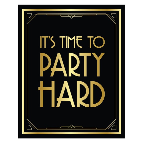 A little party never killed nobody, great gatsby, art deco, great gatsby  decorations, roaring 20s party decorations, birthday party sign bar