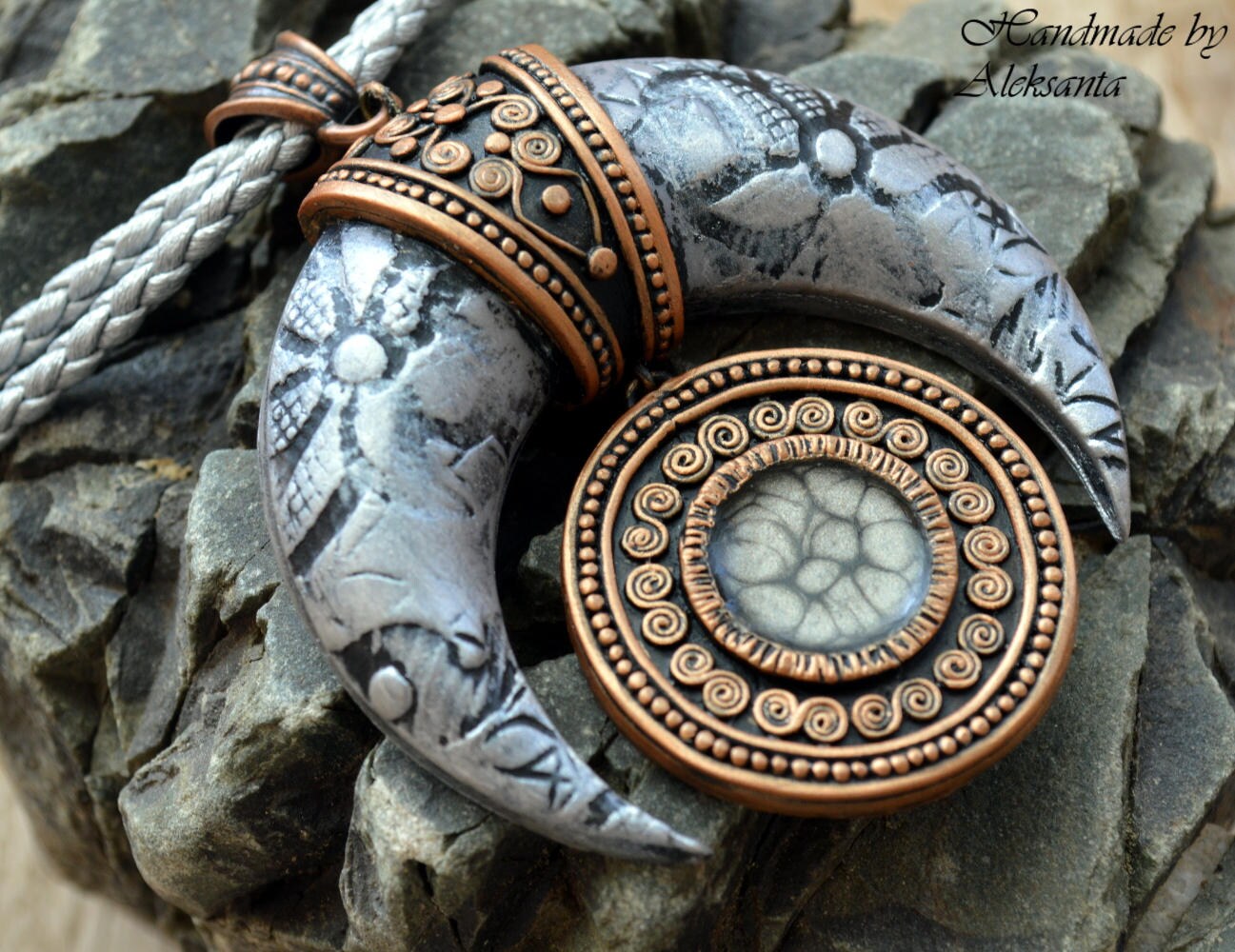Santore Jewelry Crescent Moon Phase Necklace main image 0