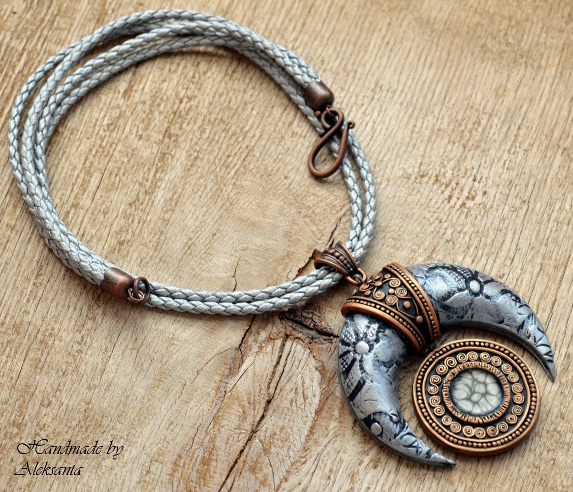 Santore Jewelry Crescent Moon Phase Necklace main image 1