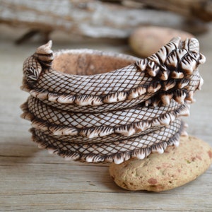 Dragon Bangle Dragon Bracelet Animal Polymer Clay Jewelry for - Etsy