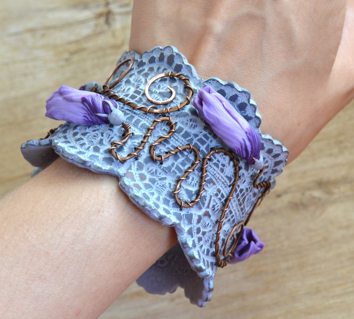 Lilac Flower Jewelry Lilac Flower Necklace Large Pendant Wide Etsy