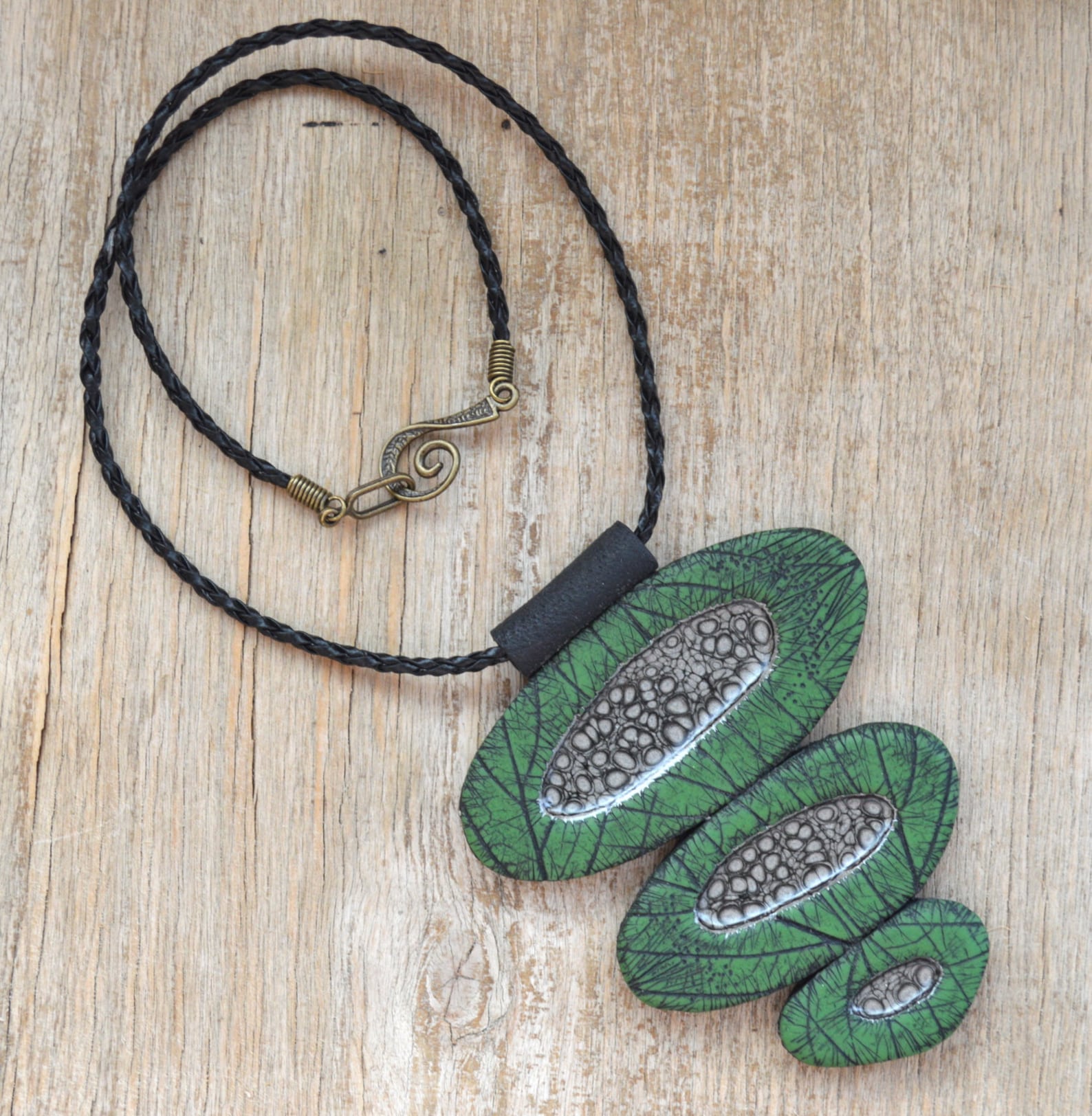 Green Pendant Green Necklace Statement Necklace Statement - Etsy