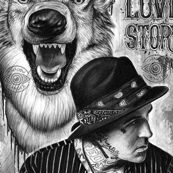 Ghostemane anti-icon Drawing ART PRINT - Etsy